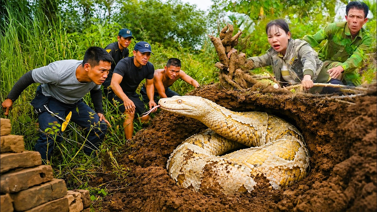 72 Hours of Terror 😱 Team Discovers a Massive Python Hiding Beneath the Farm