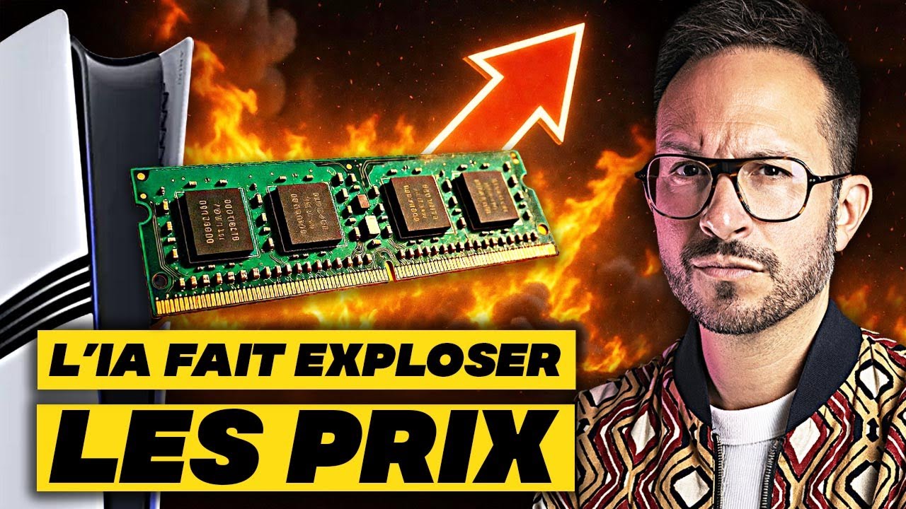 CONSOLES et PC ont un GROS PROBL&Egrave;ME ⚠️ EXPLOSION des PRIX &agrave; cause de l'IA (RAM +200% en 2 mois)