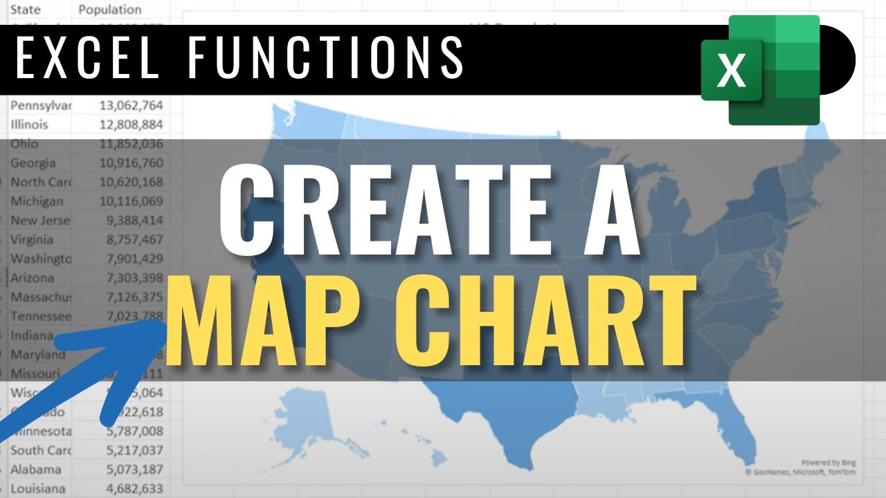 Let&rsquo;s Create a Map Chart in Excel (United States Example)