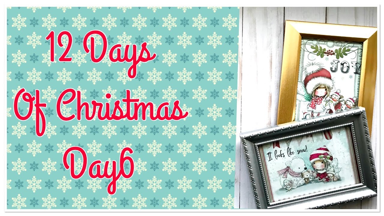 12 Days Of Christmas: Day 6- Winnie Picture Frames From Dollar Tree