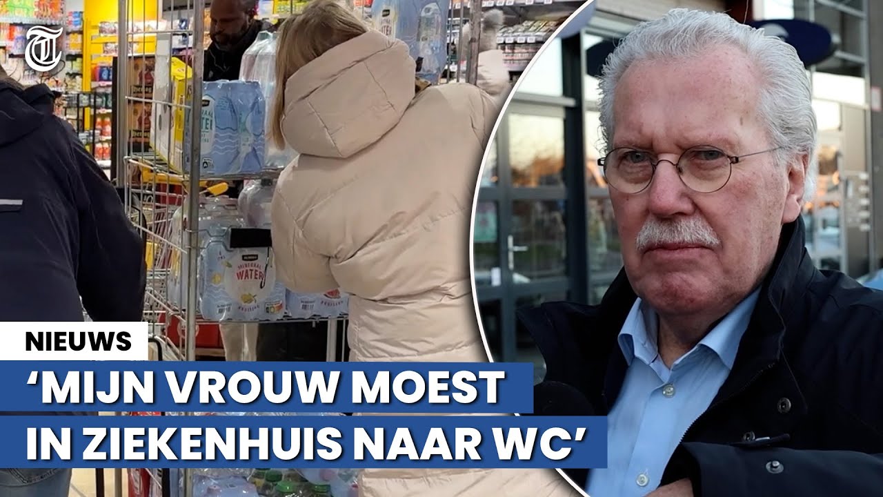 Supermarkten leeg door grote waterstoring