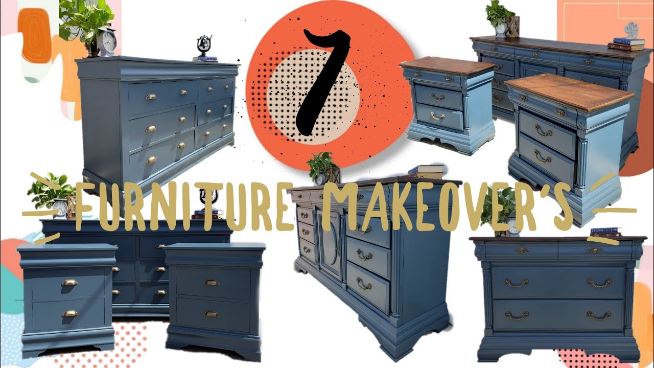 How To Flip Furniture In BULK! 7 Furniture Makeover's Start To Finish