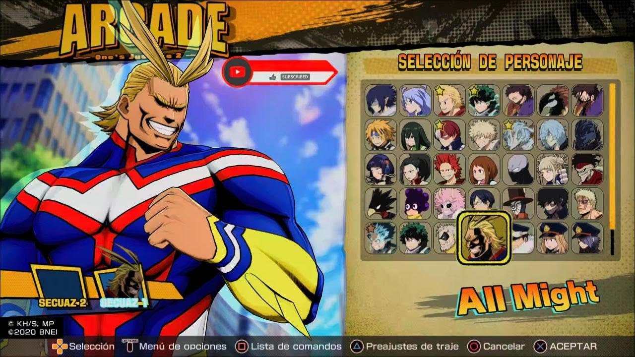 50 rutas de arcade / ALL Might / My Hero One's Justice 2