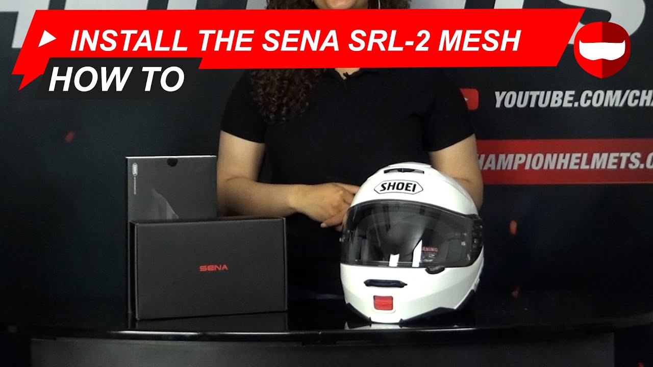 How to install the Sena SRL2 Mesh communication system - Review - Champion helmets