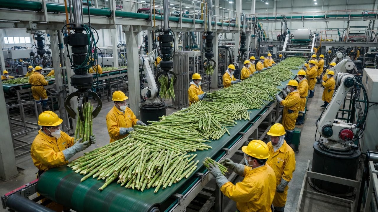 Inside Sugar Cane Factory – How Sugar and juice Is Made Step-by-Step (Full Process)