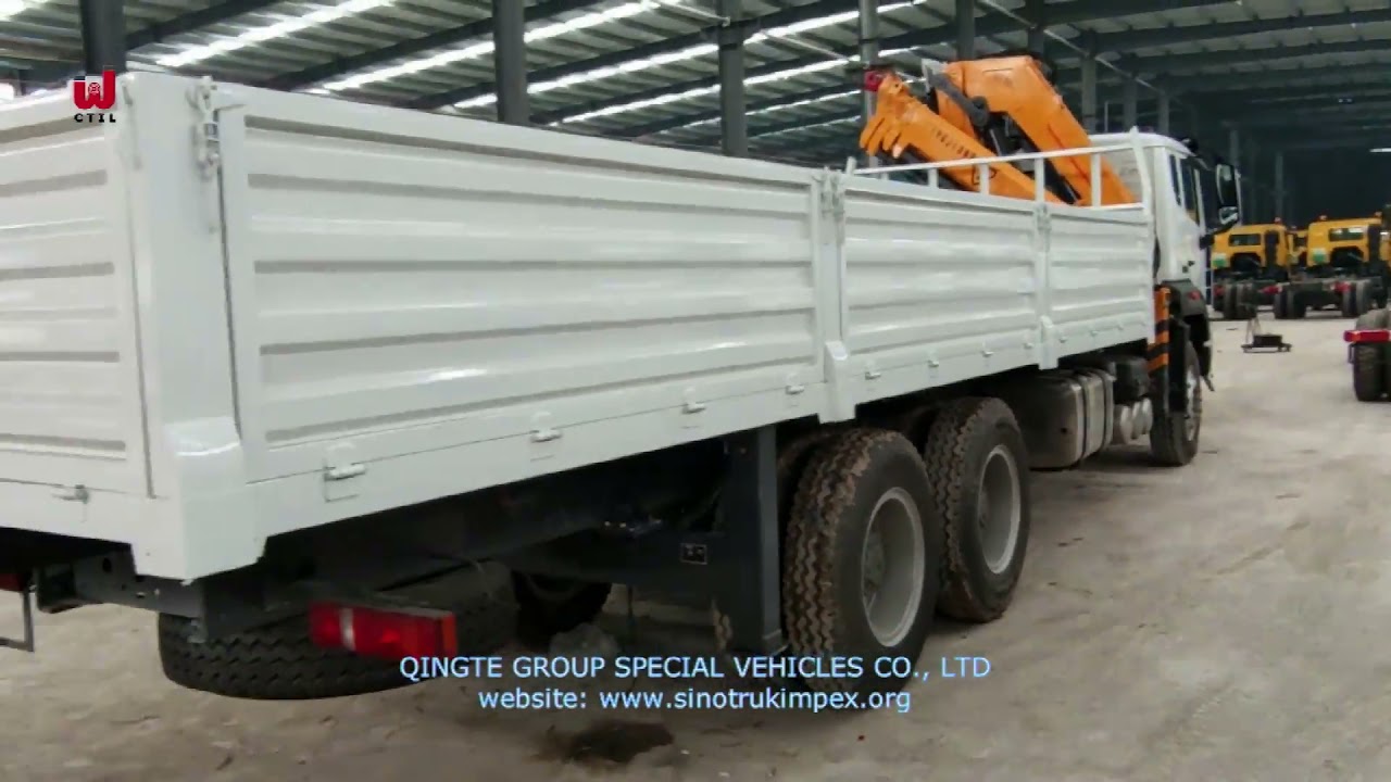 SINOTRUK HOWO 6X4 Truck Mounted Crane 380HP Truck With Crane
