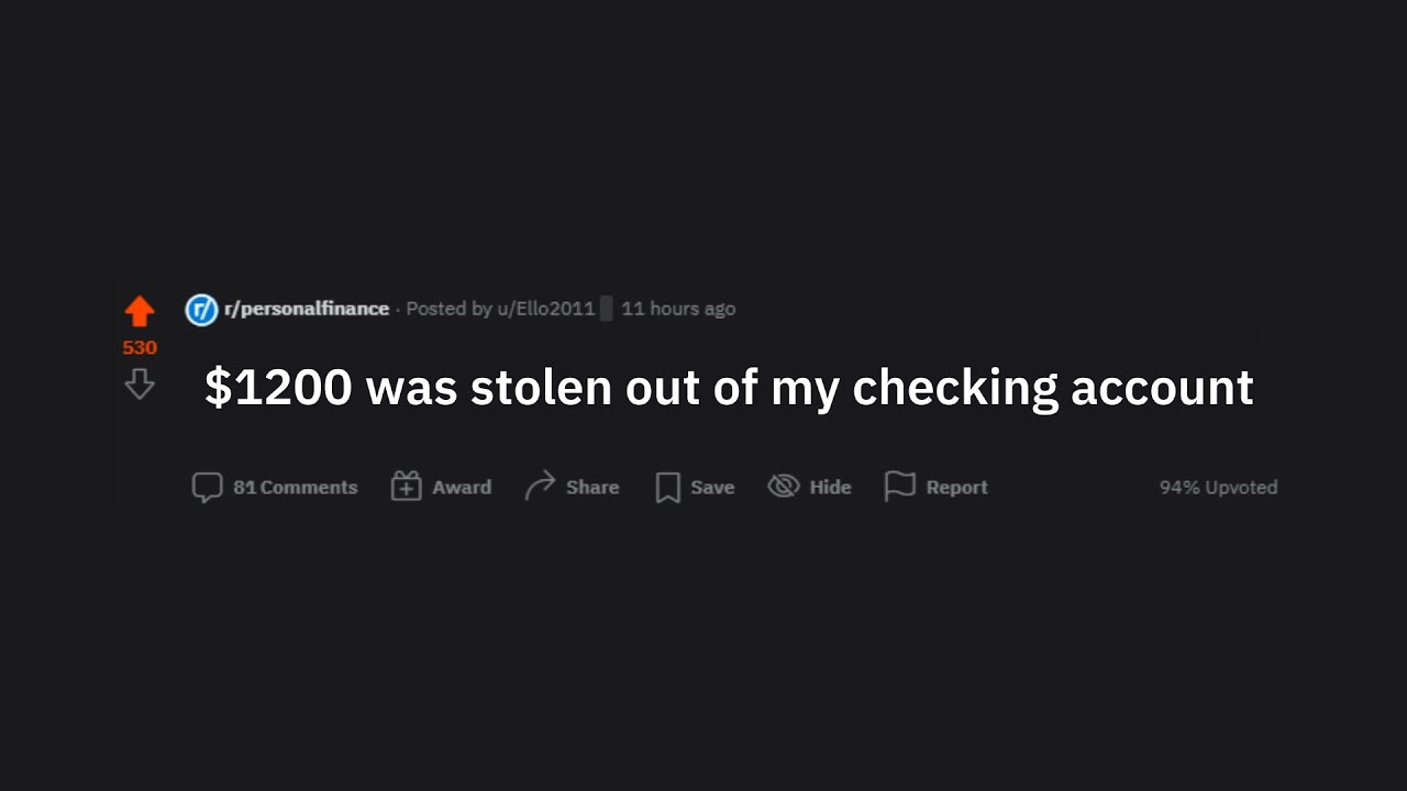r/personalfinance #1