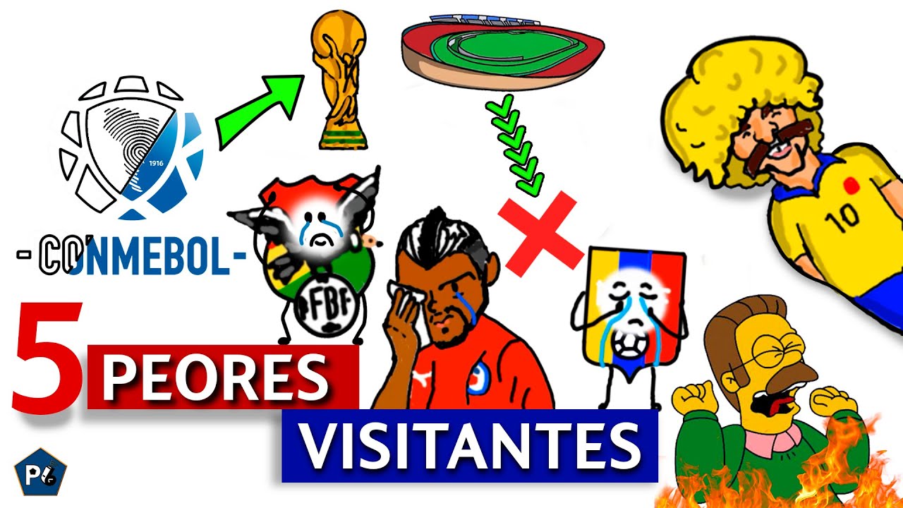 5 PEORES VISITANTES de la ELIMINATORIAS CONMEBOL (Rumbo a Qatar 2022)