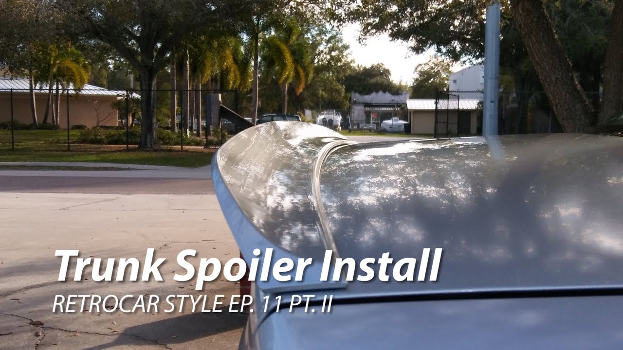 Mazda Protege Trunk Spoiler Install, EP. 11 PT. II