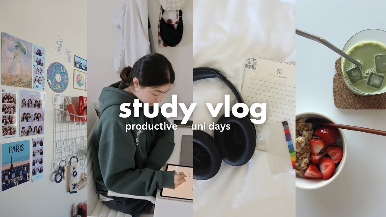 UCLA STUDY VLOG 🖇️ productive uni days, midterm prep, study w me, asmr cooking, friend gatherings