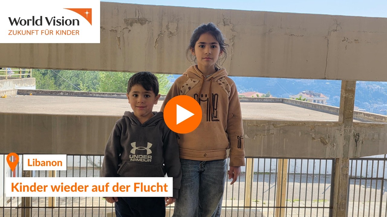 Libanon: Tausende Kinder erneut auf der Flucht, World Vision leistet Nothilfe Eskalation Naher Osten