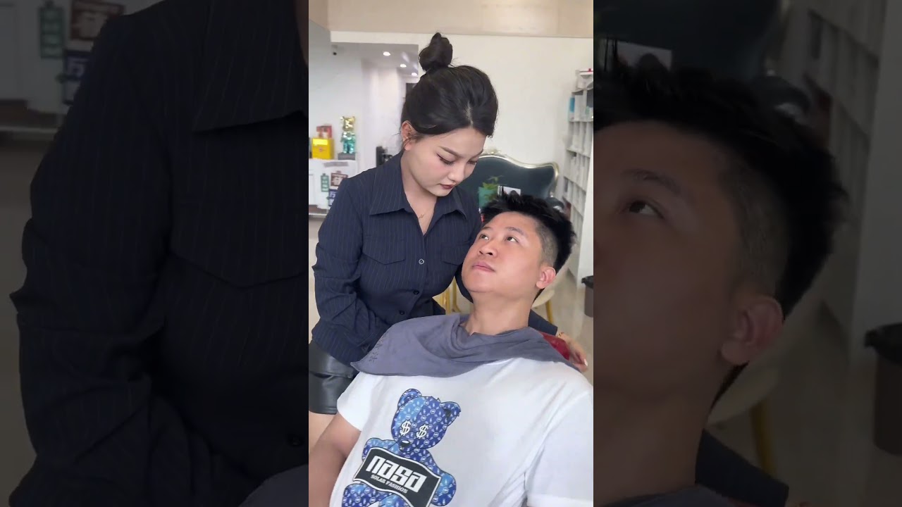 ASMR Barber Shaving Real Sound 