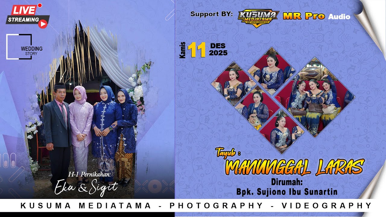 🔴Live Tayub MANUNGGAL LARAS | Di Rumah BPK. SUJIONO IBU SUNARTIN Krajan Temon Ngrayun