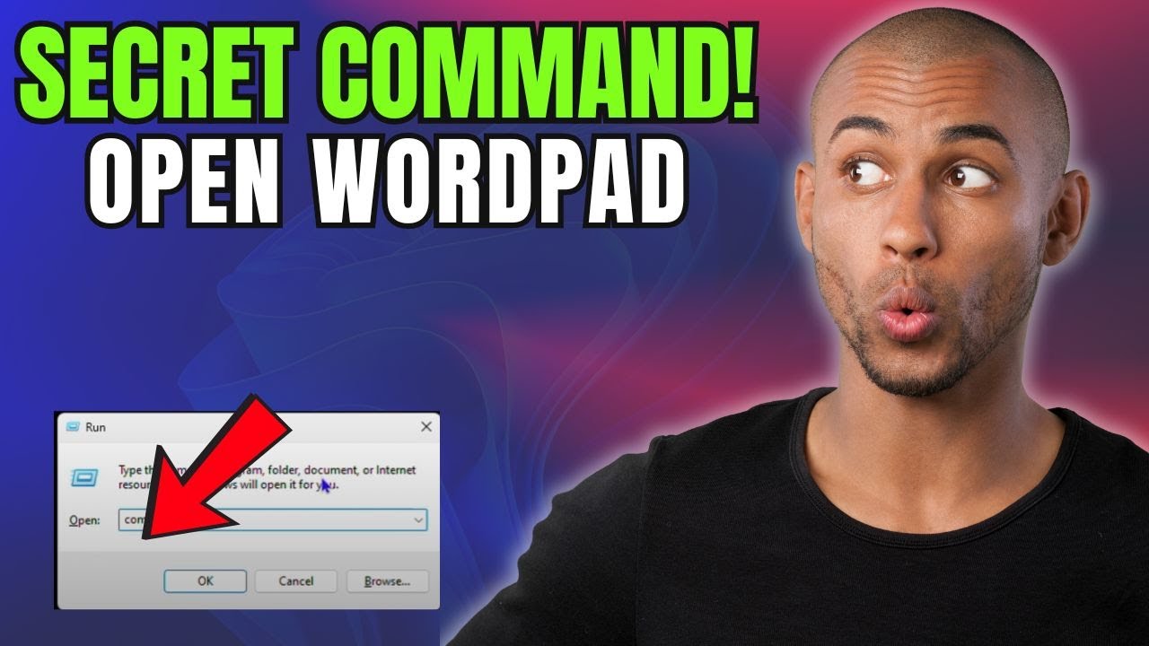 Secret RUN Command to Open Wordpad on Windows 10/11