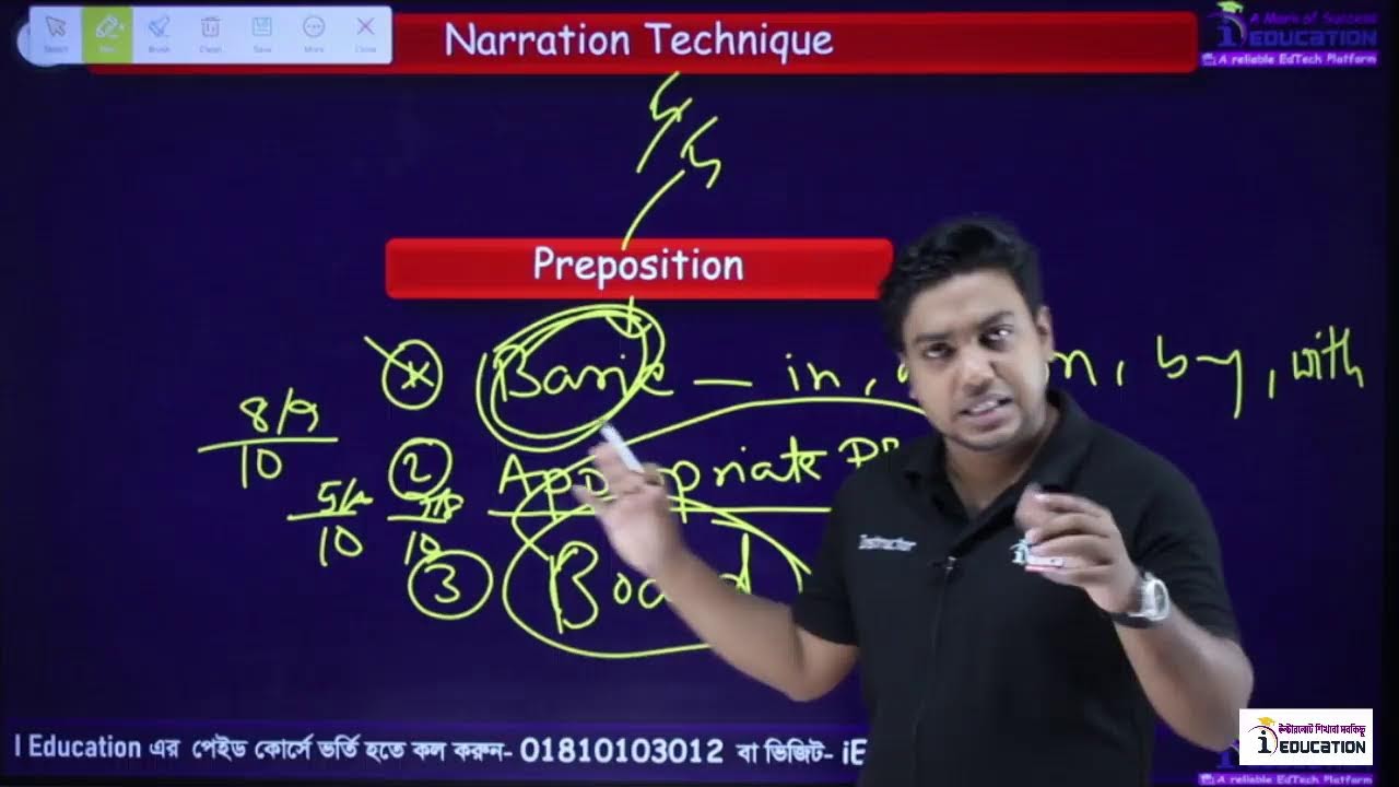 ১ ক্লাসেই Narration , Preposition এবং Special Uses of Words & Phrases এর প্রস্তুতি