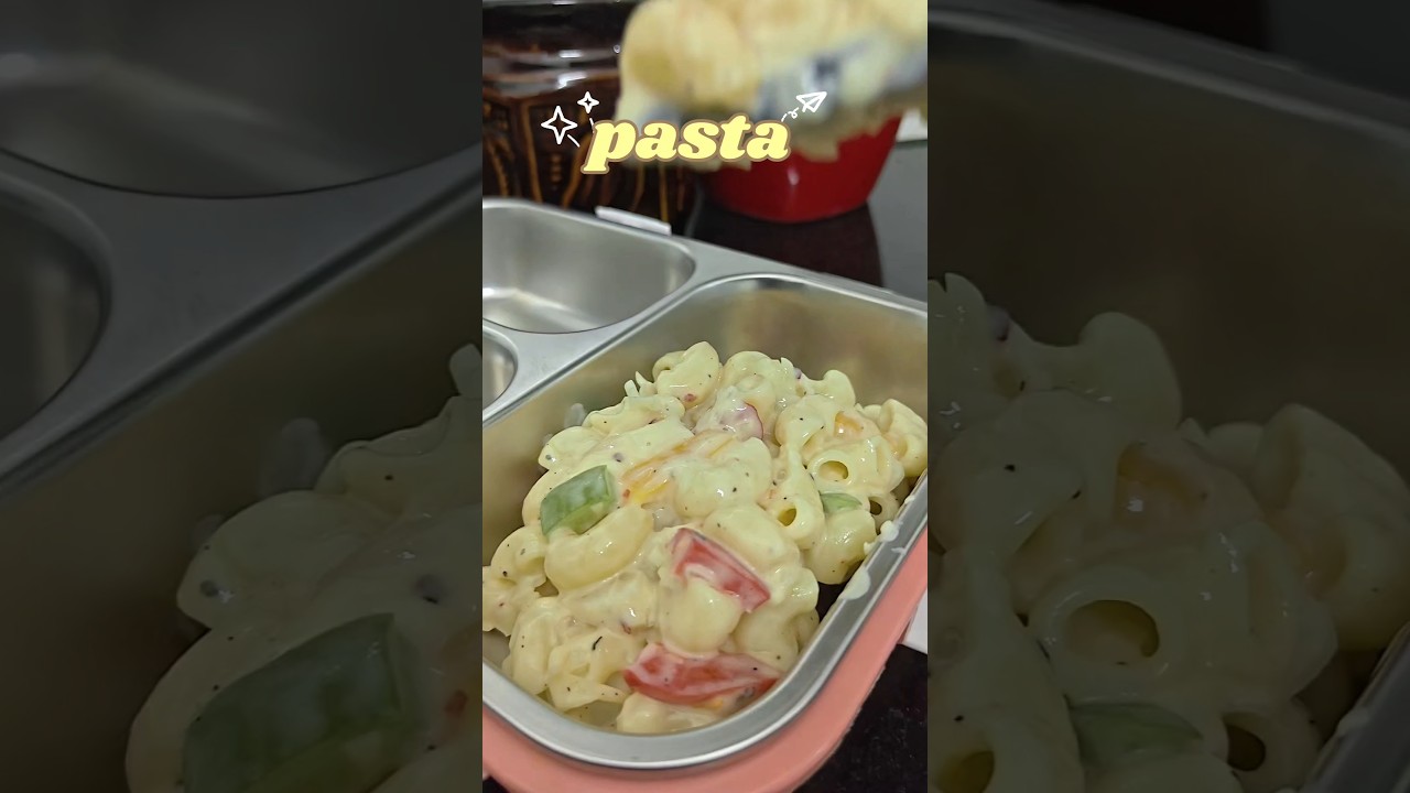 creamy&tasty pasta, lunchbox recepie #tastyrecipe #pasta