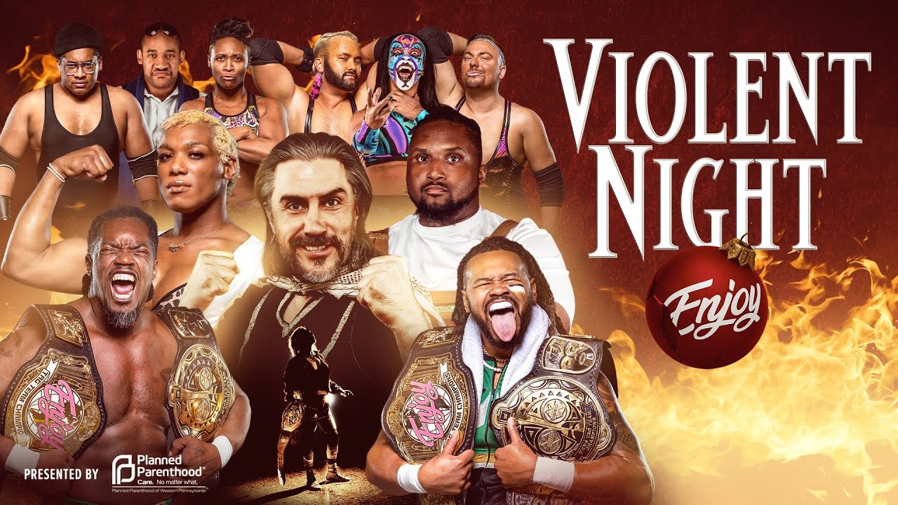 Enjoy Wrestling: Violent Night | FULL SHOW | Paul London | Sonny Kiss | Dog Collar match & More!