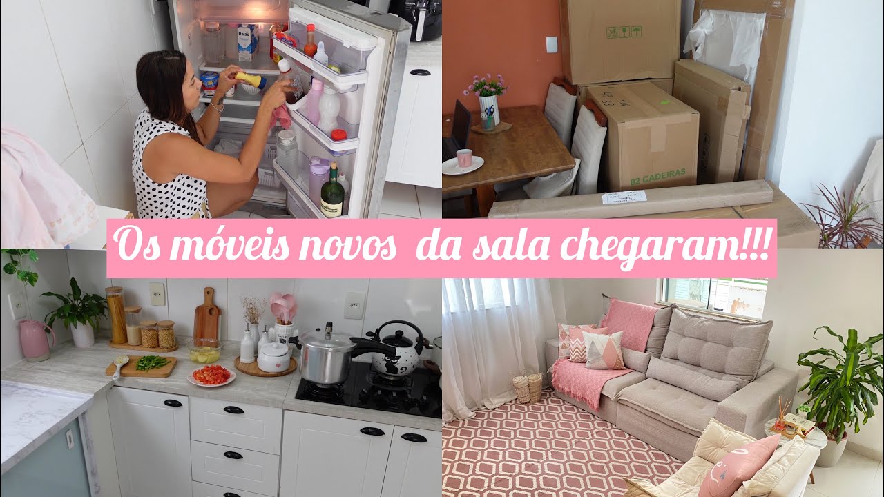 Vamos fazer essa mudan&ccedil;a de casa com eles | Os m&oacute;veis novos da sala chegaram, organizei a casa
