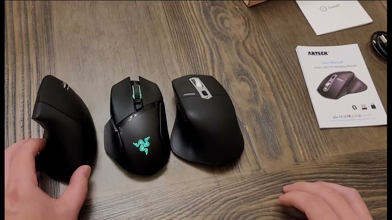 Arteck Multi Device Wireless Bluetooth Mouse Review, Nice office mouse with a weird hump
