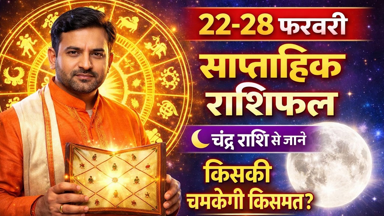 22 से 28 Feb 2026 Weekly Horoscope | Mesh se Meen Tak Rashifal #saptahikrashifal2026 