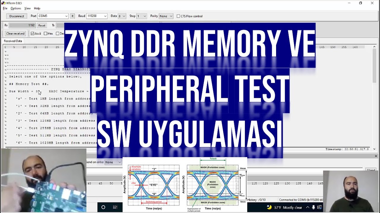 ZYNQ SoC HW/SW TASARIMI Ders12: ZYNQ DDR Memory Test Peripheral Test | Linker Script | Stdin Stdout