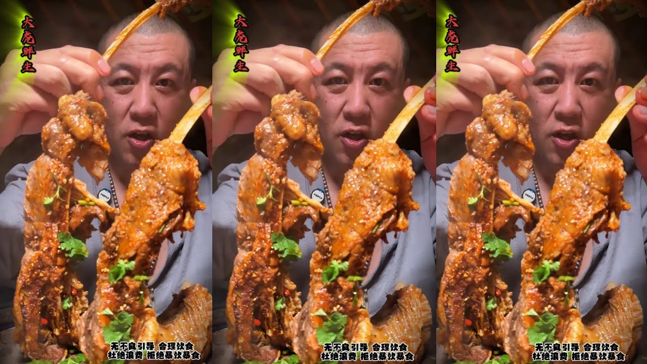 Two pieces of yellow fat steak / Mukbang 2025