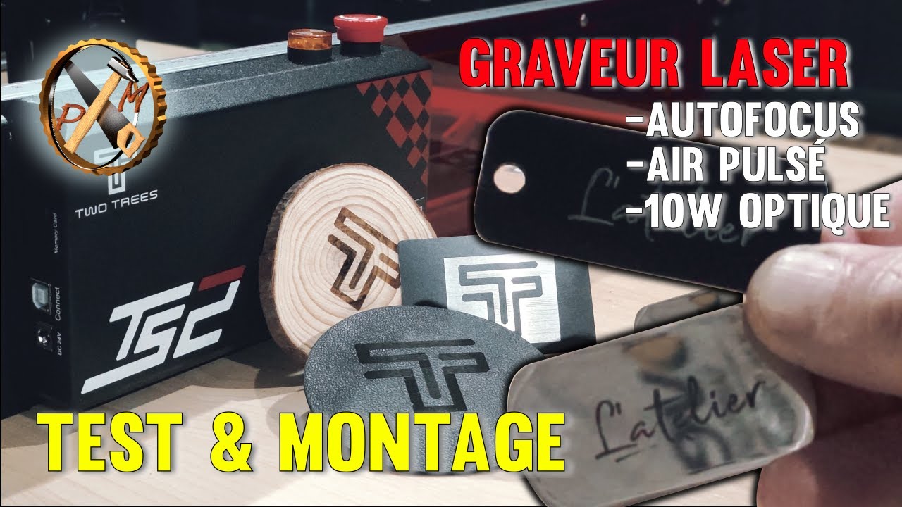 A peine sorti d'usine et déjà ICI 😃 Graveur laser 10W à AIR PULSE et AUTOFOCUS - TWO TREES TS2