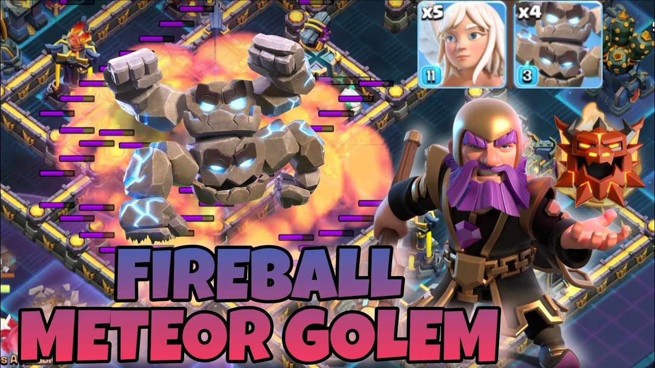 Cara Bermain Fireball Meteor Golem TH18 - Clash of clans