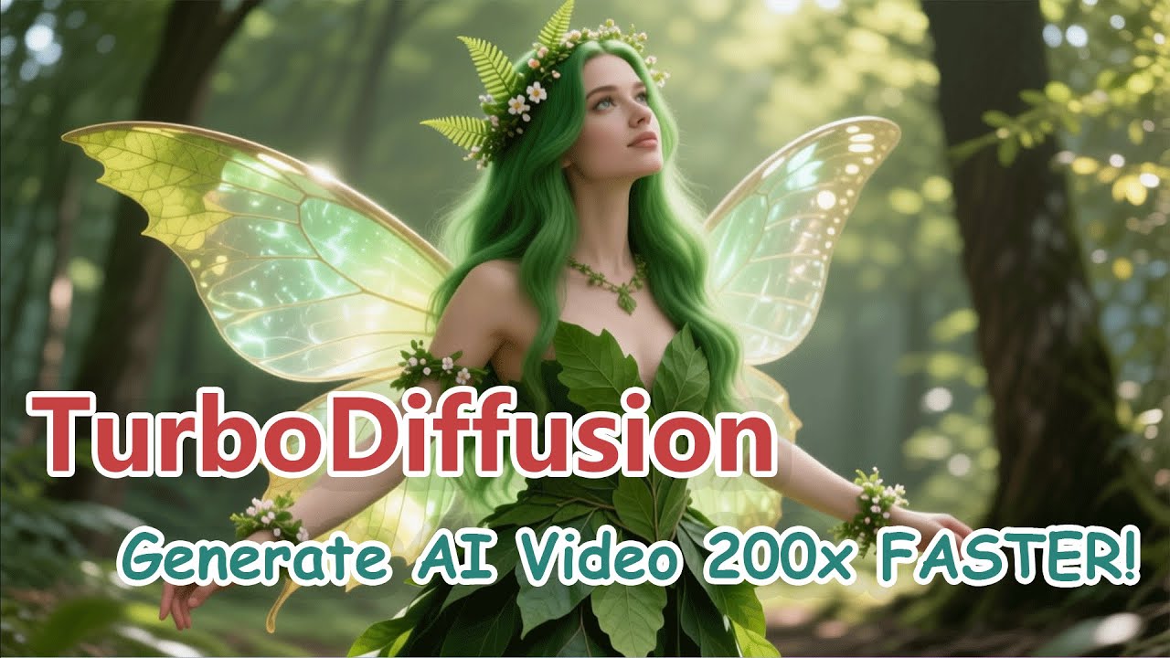 Создавайте видео с помощью ИИ в 200 раз БЫСТРЕЕ! 🚀 TurboDiffusion против WAN2.2 на RTX 5090