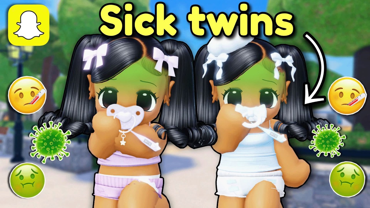 We Went UNDERCOVER as SICK TWIN BABIES | Roblox Life Together Snapchat Rp