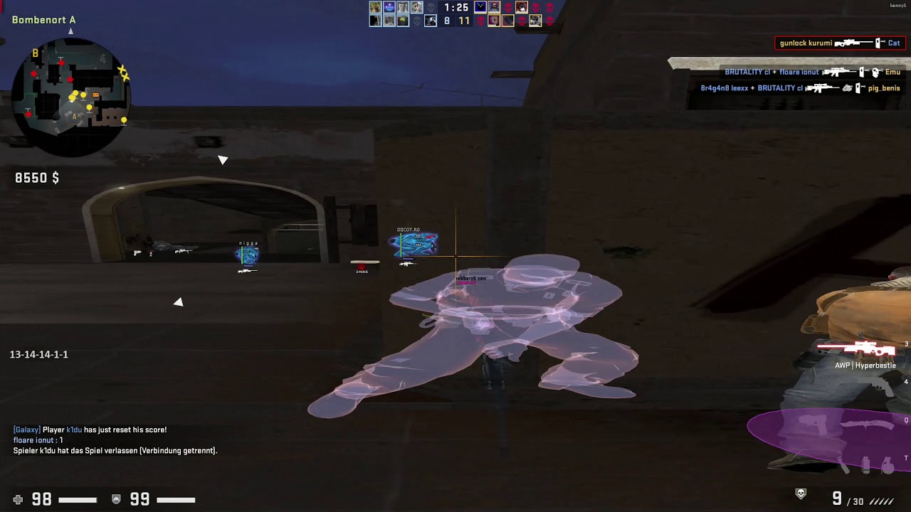 HvH Highlights#10 ft. Gamesense.pub/skeet.cc