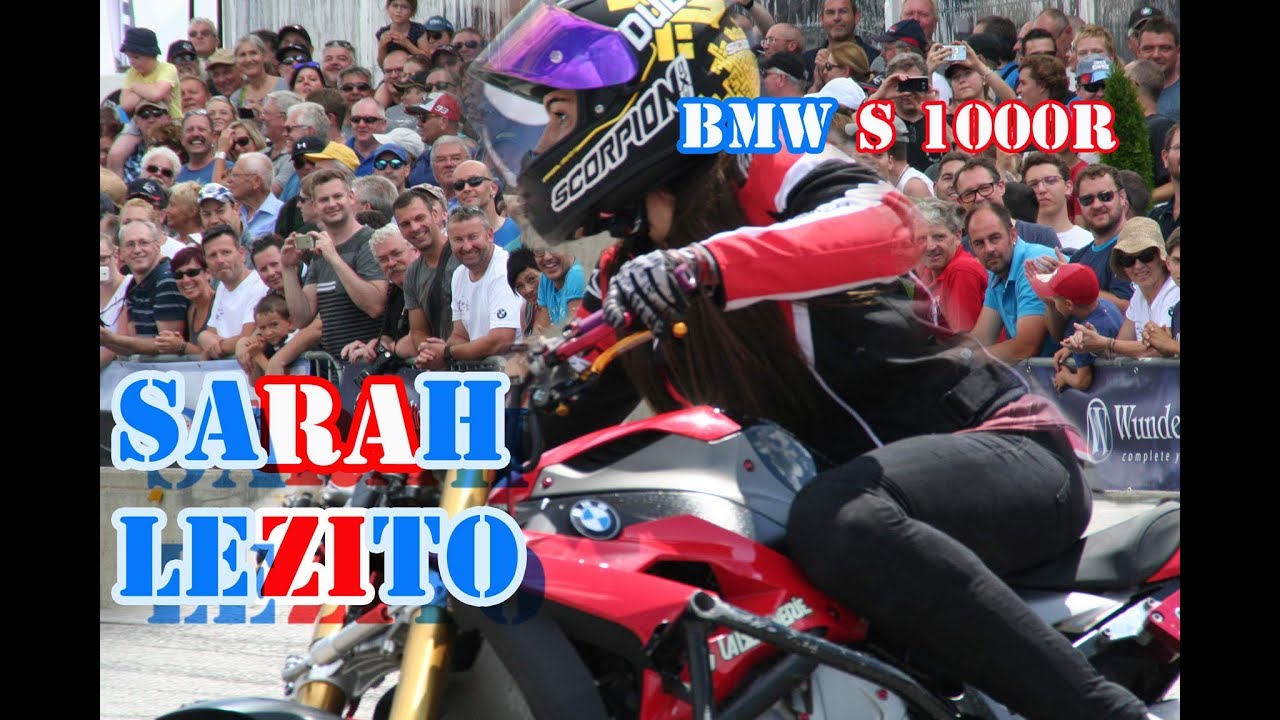 BMW Days 2017, BMW S 1000R, Sarah Lezito, Stuntshow, BMW Motorradtage, Garmisch