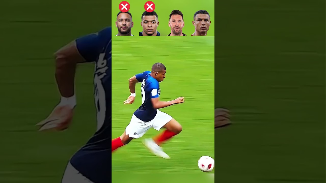 Neymar vs. Mbappe vs. Messi vs. Ronaldo: Fast Running 💨