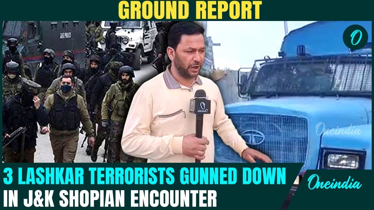 J&K Shopian Encounter GROUND REPORT: 3 Terrorists Killed by the Security Forces | J&K Encounter
