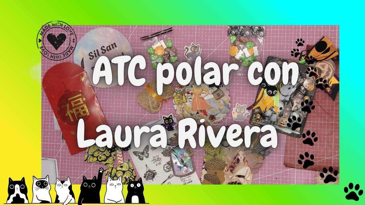 ATC POLAROID CON LAURA RIVERA de  @Nerium_atelier  #diy #atc #atccoin