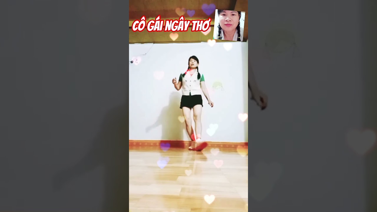 Cô gái ngây thơ nhảy shuffle dance