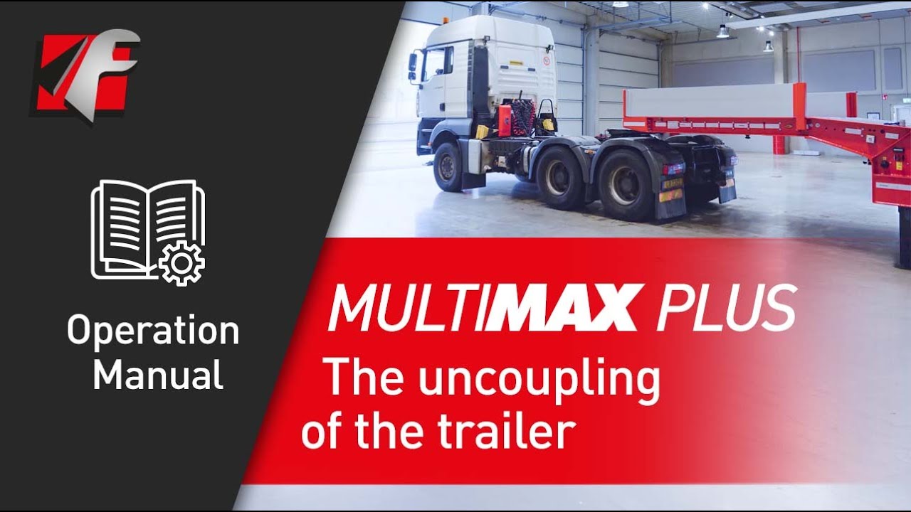 MultiMAX Plus Operation manual: The uncoupling of the trailer