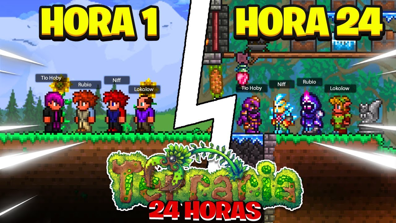 JOGUEI TERRARIA EXPERT POR 24 HORAS COM @Lokolow @RubioKn @NiFF