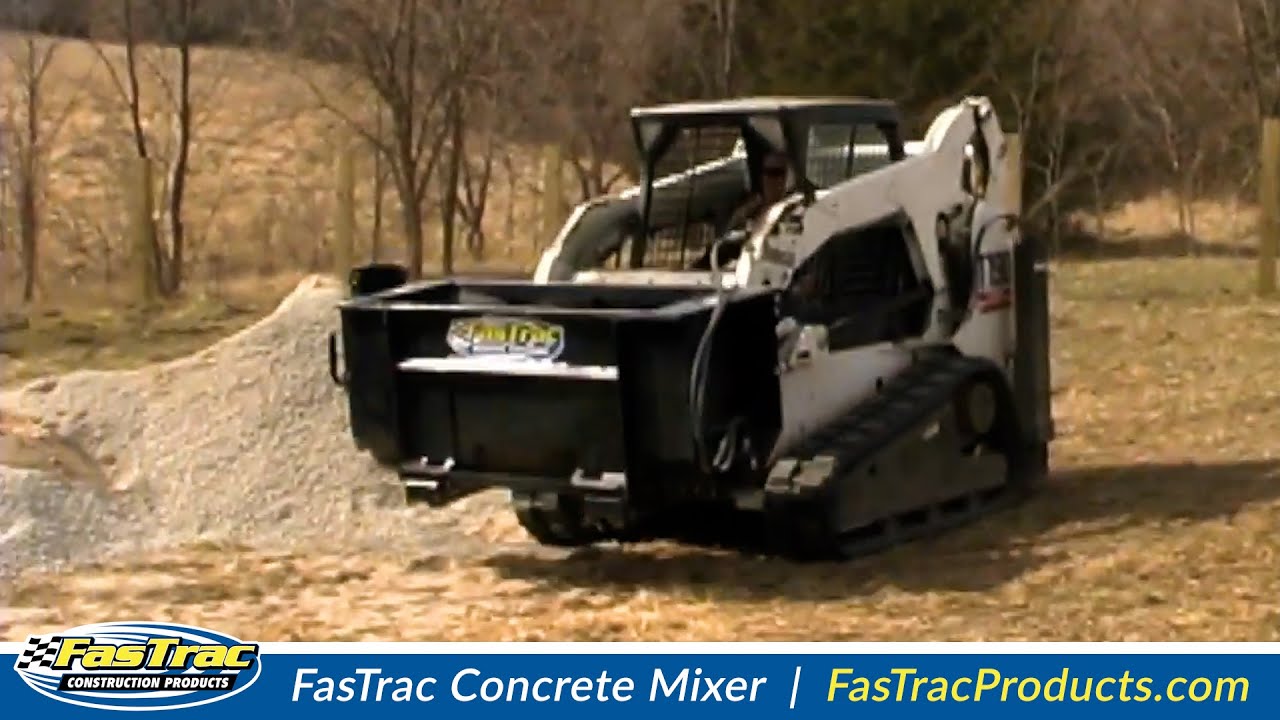 FasTrac Skid Steer Concrete Mixer