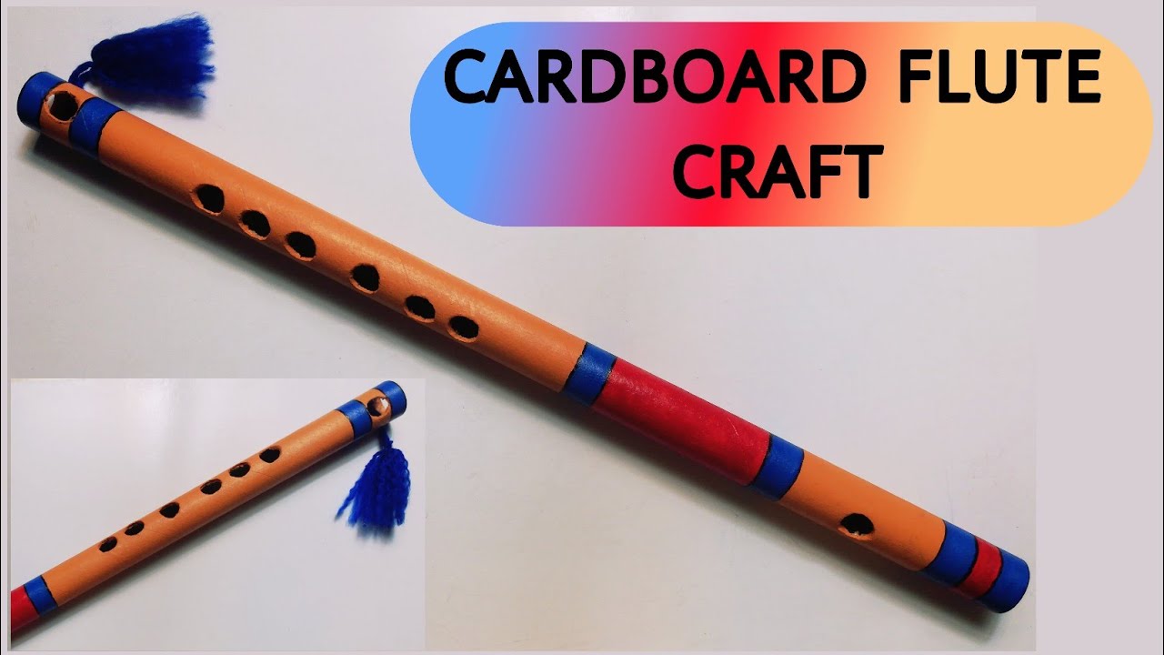 FLUTE/Cardboard Roll Craft/Cardboard Roll Flute/How To Make Flute With Cardboard/Easy Flute Making