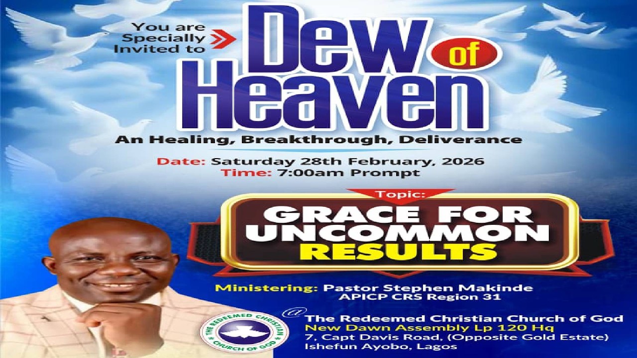 WELCOME TO SPECIAL MONTHLY DEW OF HEAVEN