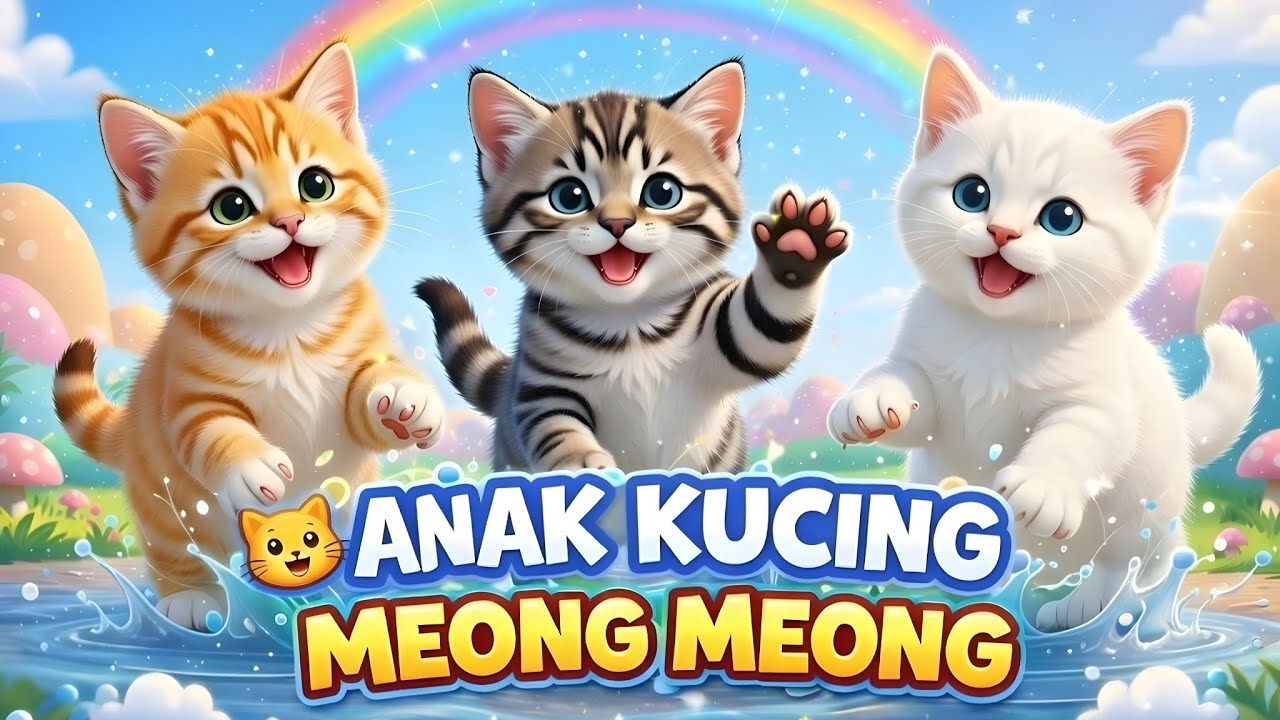 CHILDREN'S SONG 🇮🇩 CAT CHILDREN MEONG MEONG - KITTEN SONG - VIRAL CHILDREN'S SONG TODDLER