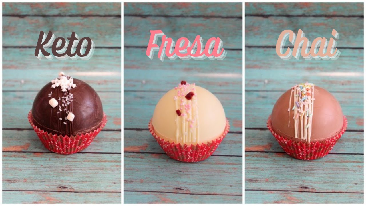 Bombas de Chocolate 🎊🍫 Keto, Fresa, Chai!