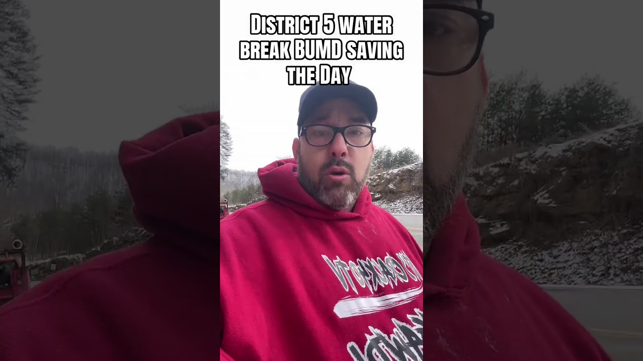Massive water break HWY 119 black Mountain utility District is currently fixing the situation now 