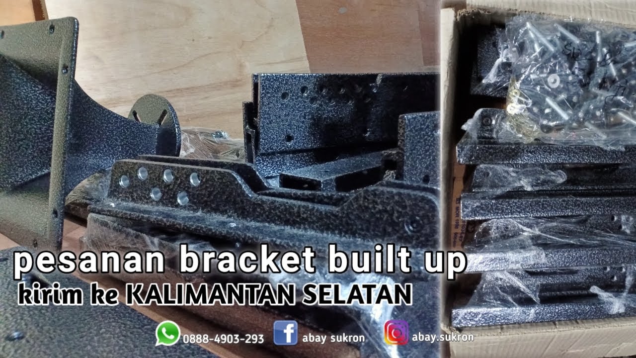 pesanan bracket line array 10inch ( built up ) kirim ke KALIMANTAN SELATAN