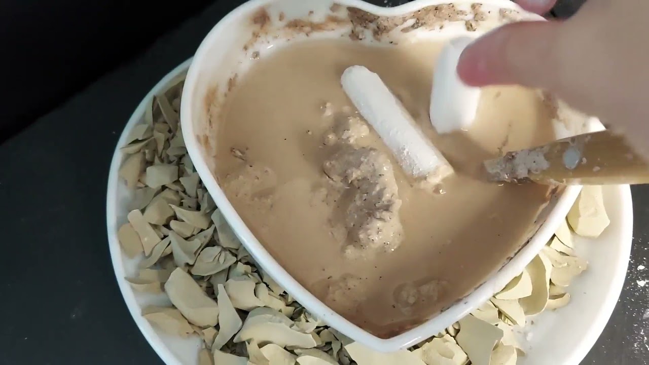 АСМР ~ 💦  Замачивание глины 💦 ASMR ~ Clay soaking