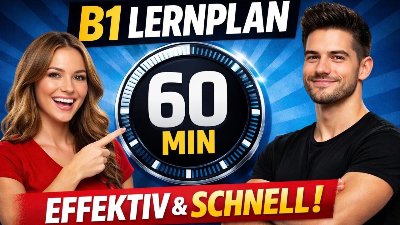 B1 Lernplan in 60 Minuten: effektiv & schnell (komplette Strategie)