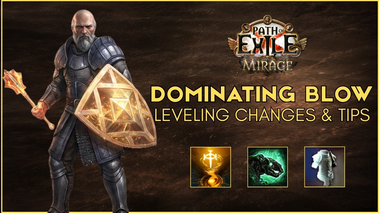 Dominating Blow Guardian Leveling Tips & Changes to My POB. Path of Exile Mirage League Starter