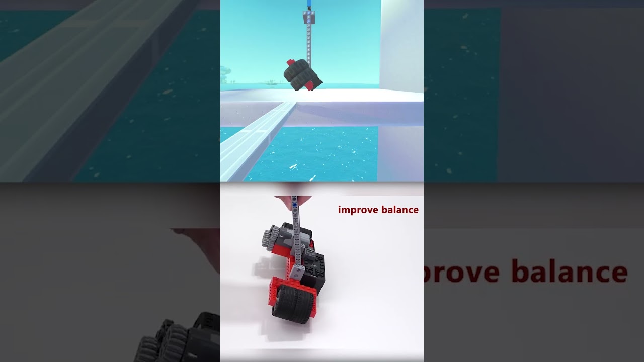 Making Lego Car CROSS Narrow Bridges But In Scrap Mechanic #scrapmechanic #lego
