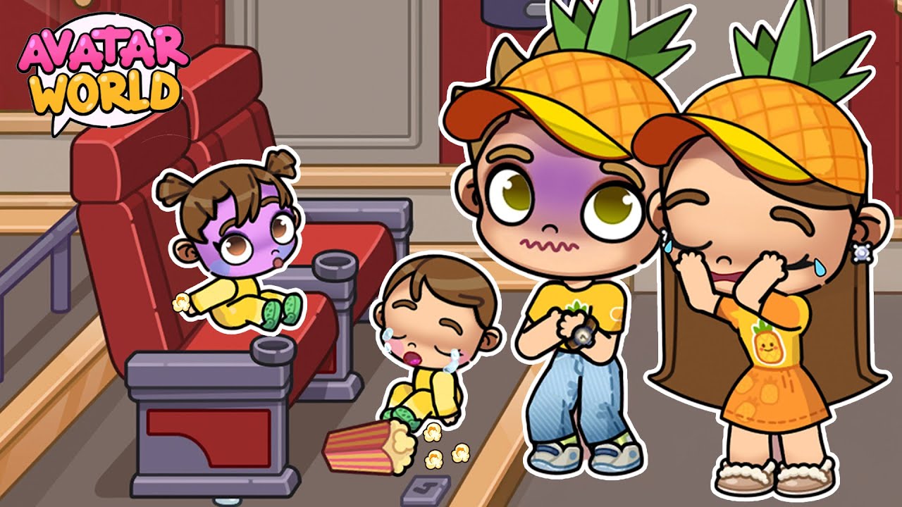 MI HIJA SE AHOGA EN EL CINE 🍿😱 *NO PUEDE RESPIRAR* en Avatar World | Juanvi Gameplays